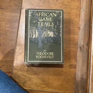 Theodore Roosevelt's African Game Trails Book - Olive Cover
